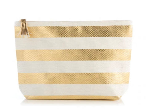 MARTA ZIP POUCH, GOLD