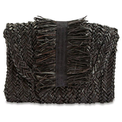 BLACK GROSGRAIN FRINGE CASE