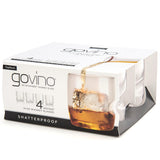 GOVINO Dishwasher Safe-14oz Whiskey Glasses (4 pack)