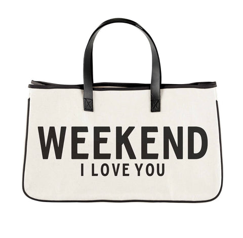Canvas Tote-Weekend I Love You