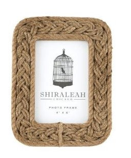 4"X6" BRAIDED ROPE PICTURE FRAME